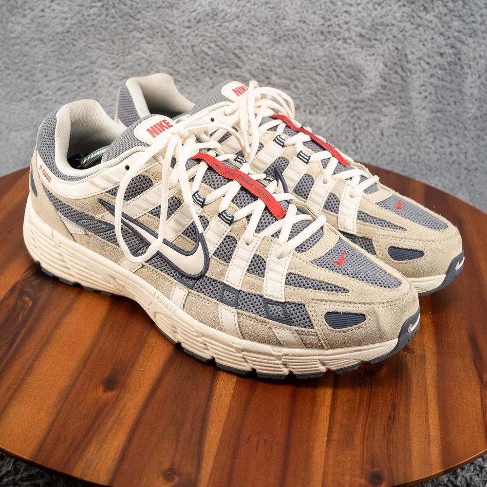 Nike P-6000 SE Khaki Blue Pale Ivory Mens Size 13 US Sneakers Shoes IH4382-200